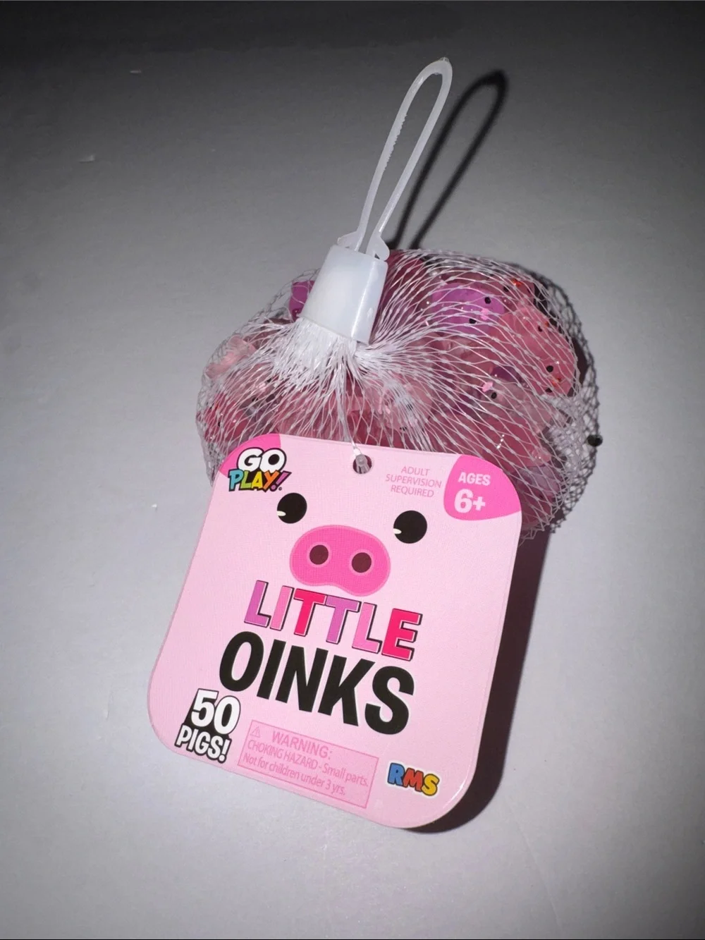 Little Oinks Pink Mini Pig Toys - Pack of 50